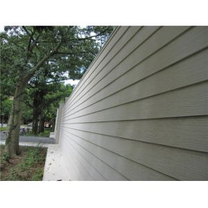 Wood Look Fiber Cement Panel Siding Modern Building Material For Wall Decoration