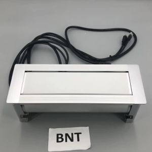 Office furniture media dual usb charger manual flip up table socket