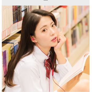 Dual Volume Control Extra Double Bass In - Ear Headphones With Microphone Custom