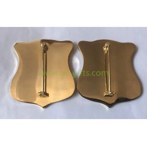 Custom Police Badge Challenge Coins with special police design and safety pin