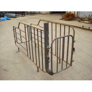 Smooth Surface Swine Gestation Stalls , Pig Breeding Equipment Light Structure