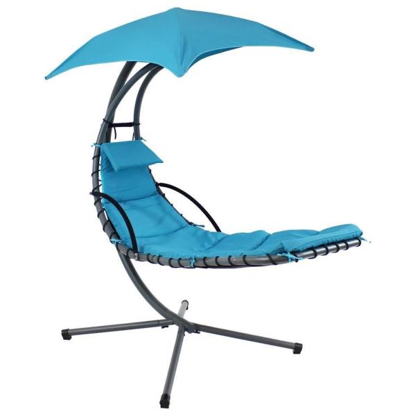 Quality Customized Color Hanging Chaise Lounger Chair with Canopy and 260KGS Weight Capacity wholesale