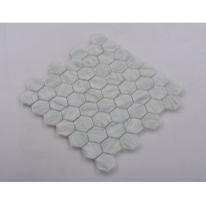 Agglomerate Mosaic Tile with Hexagon Shape