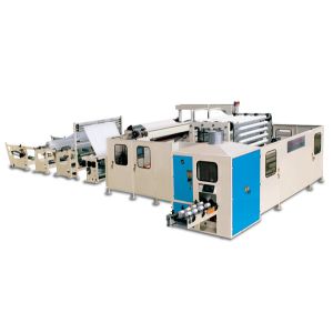 130-180 M / Min Toilet Paper Manufacturing Machine Coreless Rewinding System
