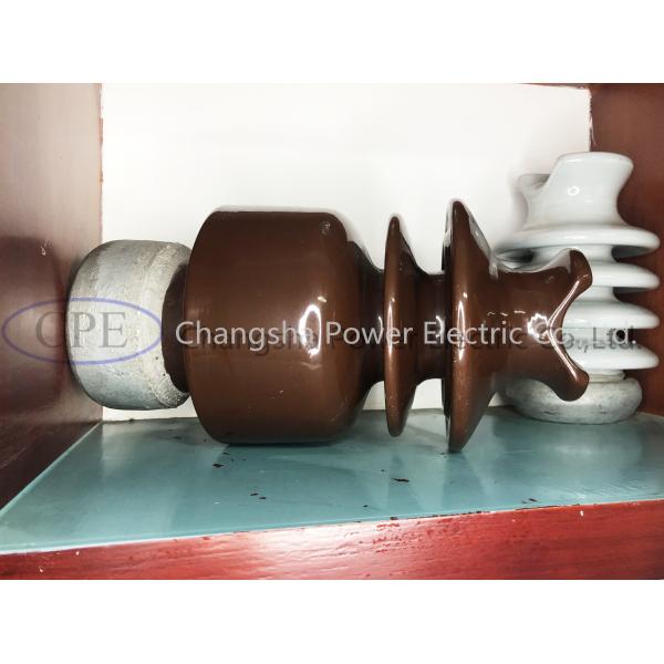 ODM Brown Glazed Porcelain Pin Post Insulator With Hardware