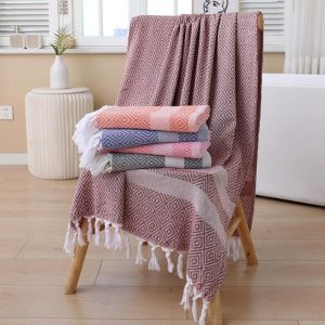 Cheap Eco Friendly Easy Cleaning Peshtemal Turkish Towels Beach With Tassels for sale