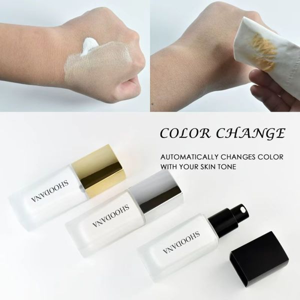 Self-Adjusting Color-Changing Waterproof Sunscreen Full Coverage Foundation with Long-Lasting Formula for All Skin Types