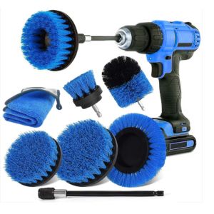 Brush attachment drill set 8 pieces,Drill Scrubber Brush for cordless screwdrive