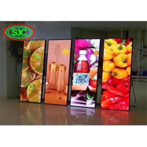 Cheap 600W P2.5 1200nits Led Poster Advertising Board IP43 for sale