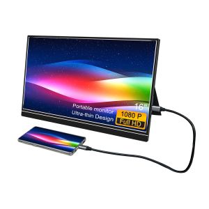 Ultra Thin Frame 1920x1080 Resolution Rate 16 Inch Portable Monitor