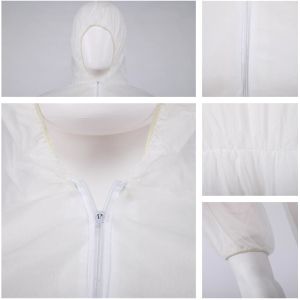 Disposable color isolation suit pp elastic cuffs work clothes for construct