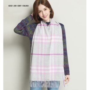 Wool Shawl Tartan Design Check Scarf