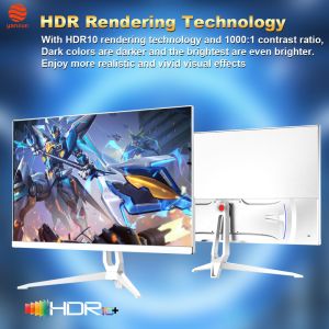 Black Color 21.45 Inch Gaming Monitor QHD UHD Resolution 180Hz With HDMI &