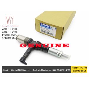 China Denso Genuine and New Fuel Injector 095000-0560 095000-0562 9709500-056 for Komatsu 6218-11-3100 6218-11-3102 on sale
