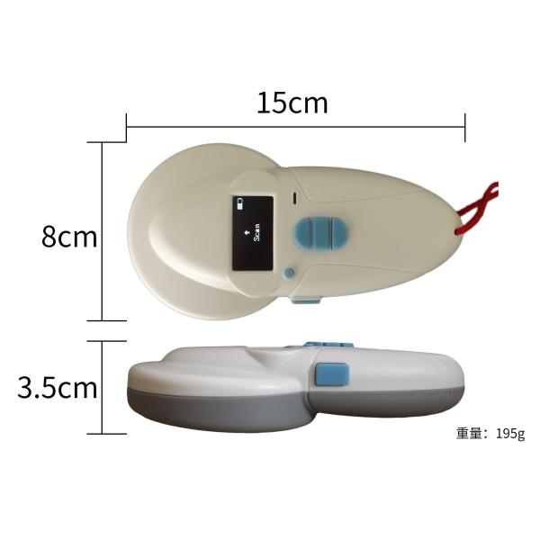 Quality 134.2Khz / 125Khz LF Handheld RFID Reader Pet Tag Reader With 1400 MhA Battery wholesale