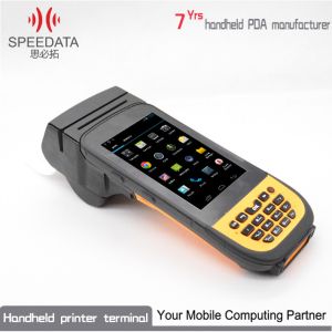 Grey PDA Intelligent Bluetooth Thermal Printer Hand Held IP65 3C ROHS