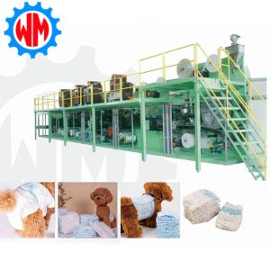 China High Efficiency Full Servo Pet Diaper Production Plant Professional 800pcs/Minute Diaper Maker on sale