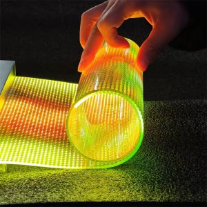 Advertising LED Film Screen Panel Ultra Transparent Glass P4 LED Screen Display