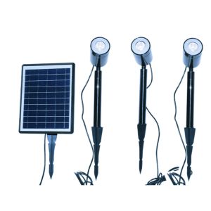 China 2W LED Solar Landscape Spotlights IP65 Adjustable Auto On Off on sale