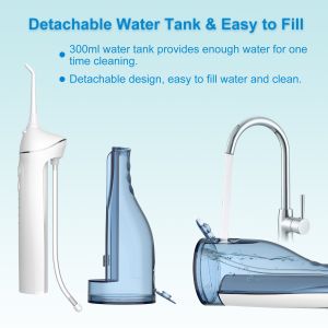 Dental Cordless Water Flosser Portable Oral Irrigator With Massage Function CE
