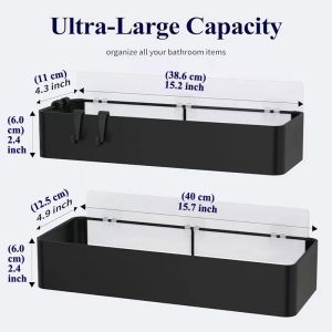 No Drilling Modern Reinforcement Design Traceless Adhesive Shower Caddy