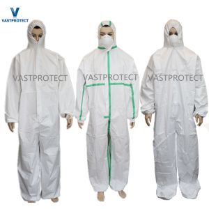 China Unisex Anti-Static Disposable Coverall for Cleanroom Printing Dustproof Ling Free on sale