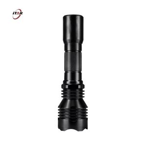 1100 Lumens Rechargeable Black Flashlight , Portable LED Spotlight IP67