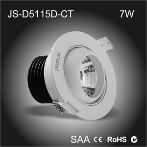 High quality Al6063 made chimney shape heat sink 7W led eyeball cob downlight