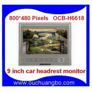 Ouchuangbo 9 inch digital screen car headrest monitor with Multi-language menu