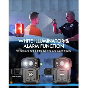 4K Resolution IP68 Wifi Body-Worn Cameras H.264/H.265 Video Encoding with NFC