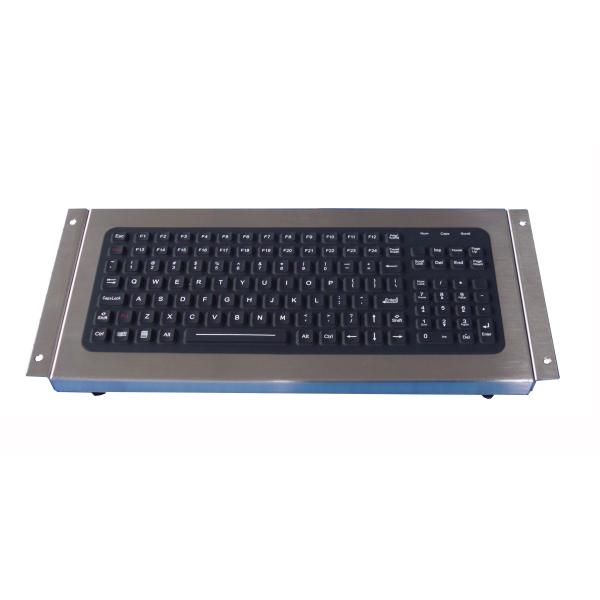 119 keys IP67 silicone industrial keyboard, USB black desktop keyboard