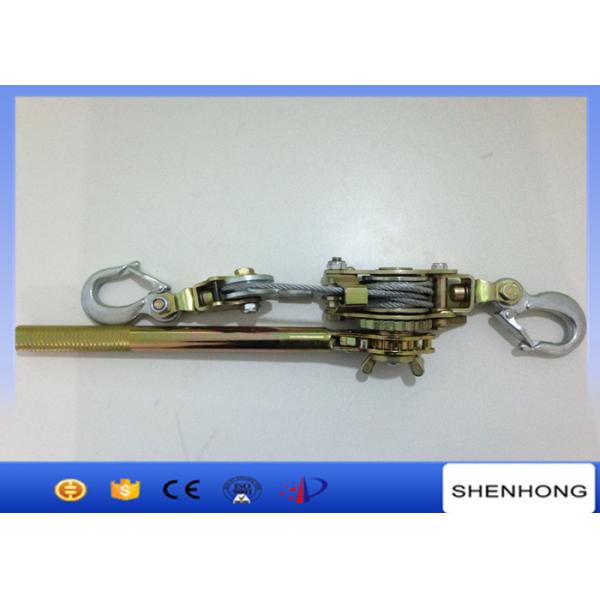 Quality 10 - 30 KN Wire Rope Tightening Tool Hand Ratchet Tightener Large Drum Hub wholesale