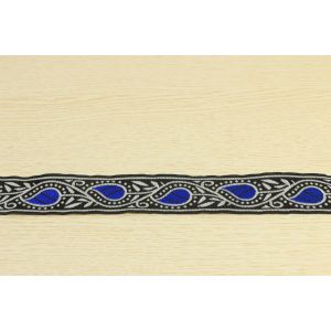 Black Woven Twill Tape 35mm Width Nonelastic Jacquard Knitting