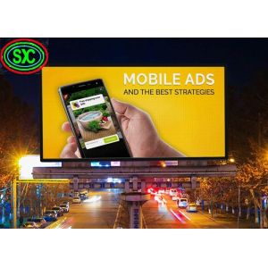 Outdoor P10 Multi Color RGB LED Display Waterproof IP65 , Advertising LED Screen