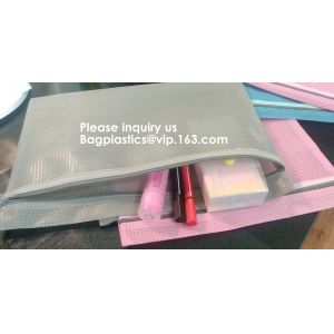 Official Stationary File Mesh Bag with Zipper Lock PVC Document Bag in