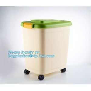 Airtight Pet Food Storage Container Combo with Scoop Treat Box for Dog Cat Bird