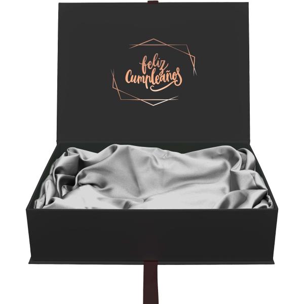 Cardboard CMYK Black Custom Hair Extension Boxes , ODM 5x7 Gift Box