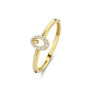 China 9K Gold Ring With Silver Diamond Engagement Ring For Women on sale