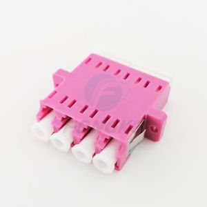 Rose Quad Lc To Lc Coupler Multimode OM4 Cable To Fiber Optic Adapter