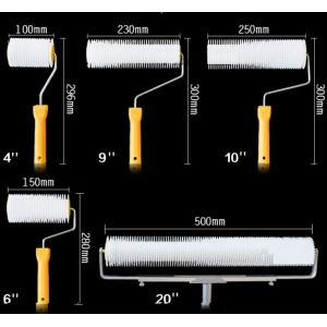 20" Epoxy Floor Paint Roller Brush With Needle Defoaming Roller