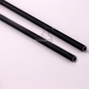 Cheap OEM Round Square Tube For Decoration Anodized Black Aluminum Material Profile for sale
