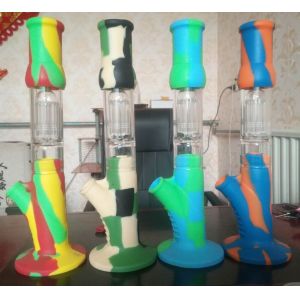 China Hesen Hookah Clear 40cm Tobacco Silicone Pipe on sale