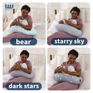 C Shape Motherhood Maternity Pregnancy Pillow Customized Color 100% Cotton