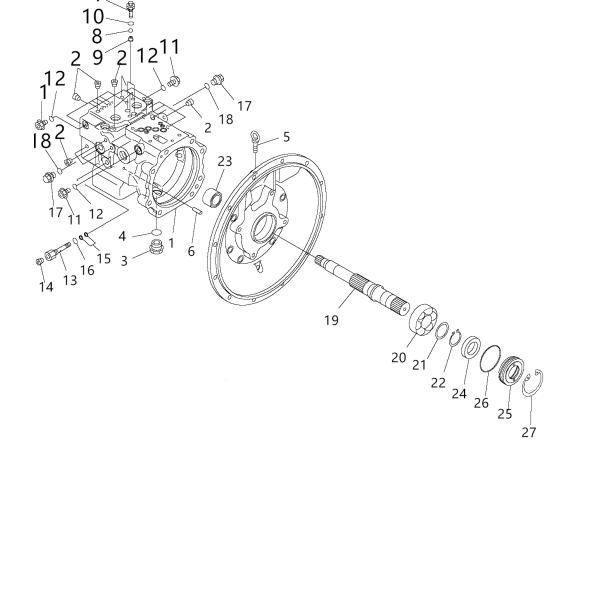 Excavator Spare Part PC78MR-6 PC78UU-6 708-3T-11120 708-3T-11210 Excavator Hydraulic Main Pump
