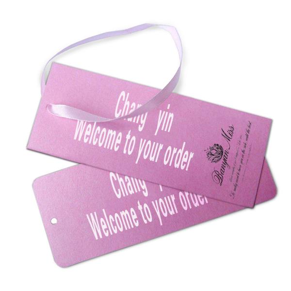 Quality White Cardboard Custom Card Printing Paper Hanging Tag Gift Card For Clothes wholesale