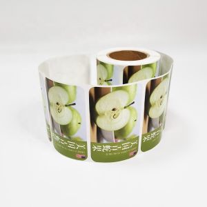 Circle Food Adhesive Labels Film Backing Minimum MOQ 1000pcs
