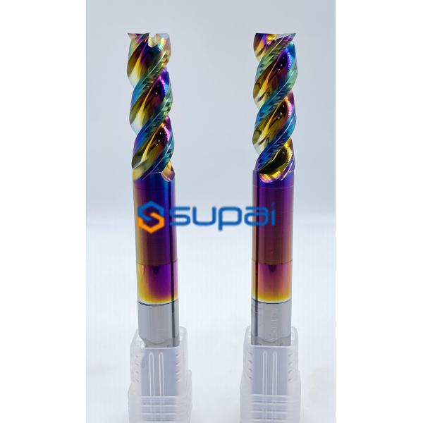 Quality Supal Tungsten Carbide End Mill For Aluminum With DLC Coating Weldon Shank Cutting Direction wholesale