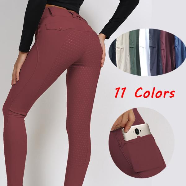 Quality Red 4 Seasons Professional Horse Breeches Quick Dry Equestrian Jodhpurs wholesale