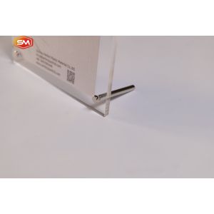 Custom Size Desktop Clear Picture Frames Acrylic Photo Frame With Screw Stand