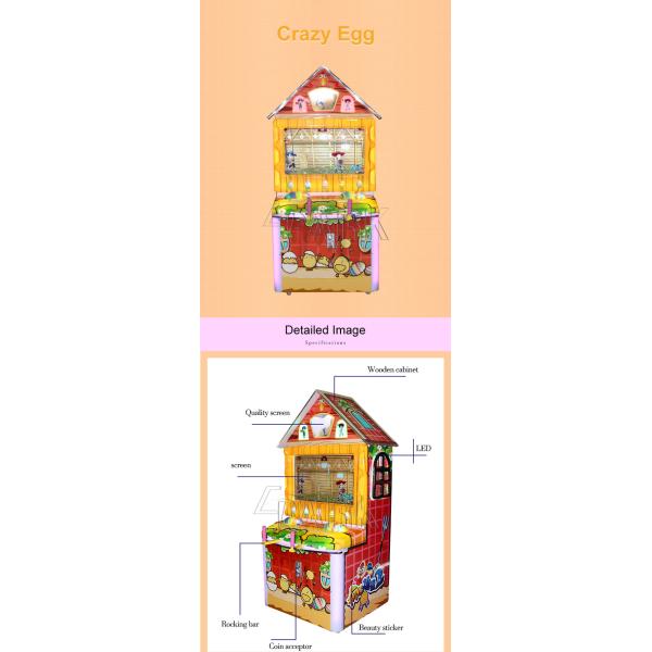 Crazy Lay Egg Lottery Ticket Prize Arcade Game Machine Coin Operated Indoor Amusement